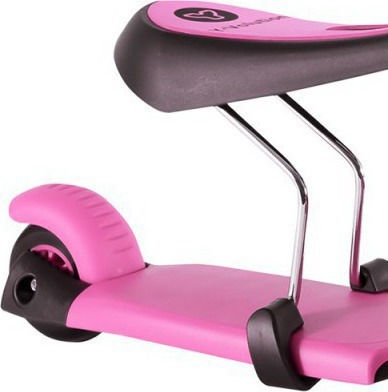Y Volution Kinderroller Klappbar Y Glider 3 in 1 3-Rad mit Sitz Für 3+ Jahre Rosa