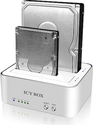 Icy Box Docking Station pentru 2 Hard Disk-uri SATA 3.5" / 2.5" cu conectivitate USB 3.0 (IB-120CL-U3)