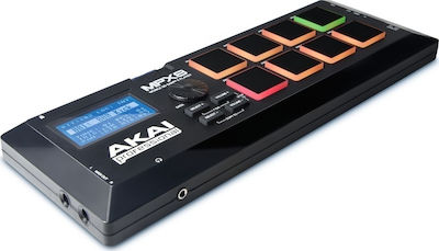 Akai Midi Controller MPX-8 σε Μαύρο Χρώμα