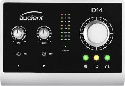 Audient iD14 Verbindung USB an PC