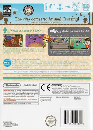 Animal Crossing Let's Go To City Wii