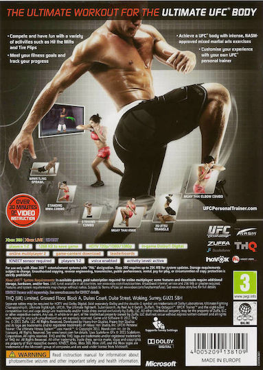 UFC Personal Trainer: The Ultimate Fitness System Edition Xbox 360 Game
