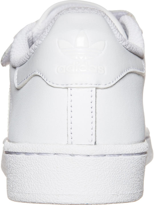 Kids Sneakers Superstar Foundation Cf C with Straps White