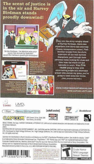 Harvey Birdman Attorney at Law PSP