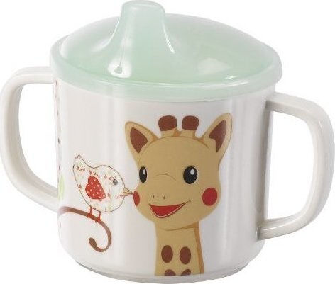 Sophie La Girafe Feeding Set made of Melamine with Non-Slip Base Multicolour 5pcs