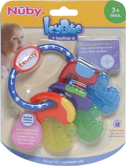 Nuby IcyBite Chei Tari/Moi Șobolan Dentare din Plastic pentru 3 Luni+