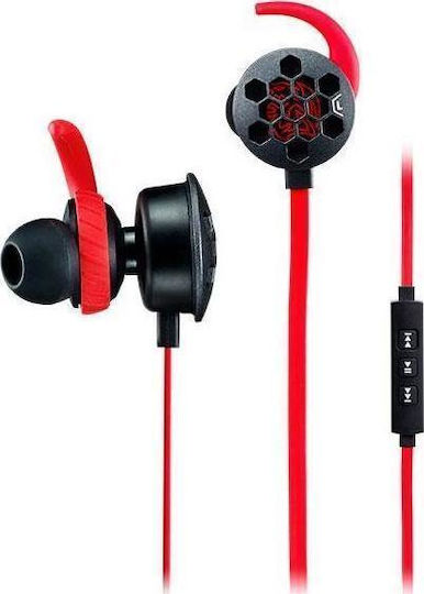 Thermaltake eSPORTS ISURUS PRO In Ear Gaming Headset με σύνδεση 3.5mm Κόκκινο