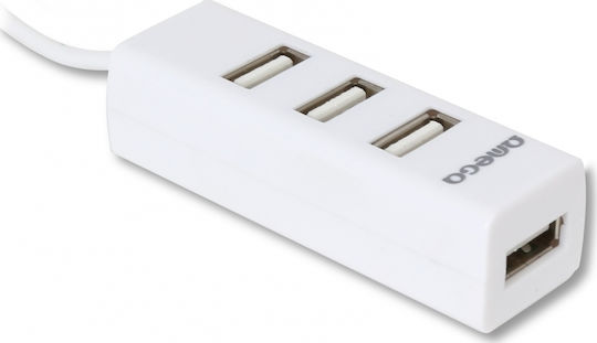 Omega OUH243 USB 2.0 Hub 3 Anschlüsse Weiß