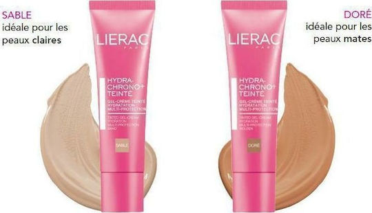 Lierac Hydra Chrono Gel Προσώπου Ημέρας με Χρώμα για Ενυδάτωση & Ατέλειες 30ml