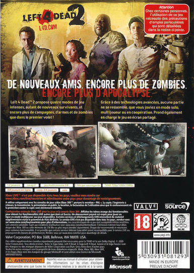 Left 4 Dead 2 Edition Xbox 360 Game