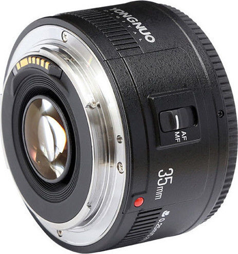 Yongnuo Full Frame Φωτογραφικός Φακός 35mm f/2 Σταθερός για Canon EF Mount Μαύρος