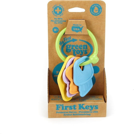 Green Toys Teething Rattle made of Plastic for 0 m+