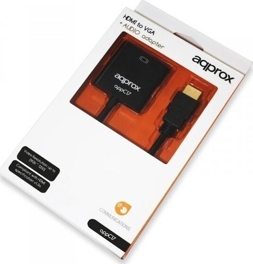 Approx APPC17 HDMI Männlich zu 3.5mm / VGA Weiblich 1 Stück
