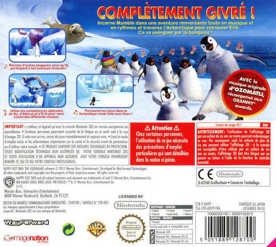 Happy Feet Two The Videogame Edition 3DS Game