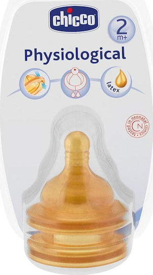 Chicco Well Being Θηλές από Καουτσούκ Μέτριας Ροής για 2+ μηνών 2τμχ