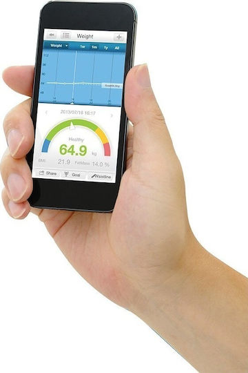 Salter Smart Bathroom Scale with Body Fat Counter & Bluetooth White 9154WH3R