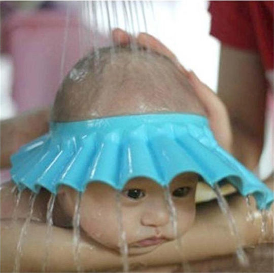 Protective Bath Hat Blue 1pcs