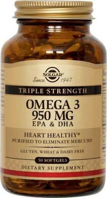 Solgar Triple Strength Omega 3 Ιχθυέλαιο 50 μαλακές κάψουλες