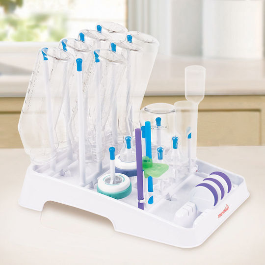 Munchkin Στεγνωτήρας για 8 Μπιμπερό Μπλε Deluxe Drying Rack