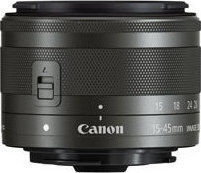 Canon Crop Camera Lens EF-M 15-45mm f/3.5-6.3 IS STM Standard Zoom for Canon EF-M Mount Black