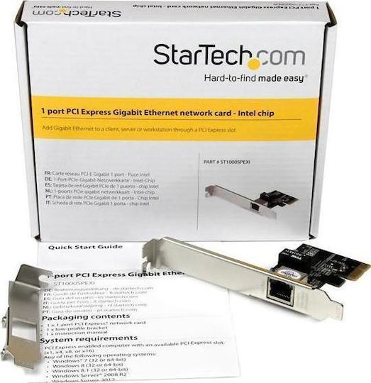 StarTech ST1000SPEXI Wired Gigabit (1Gbps) Ethernet PCI-e Card