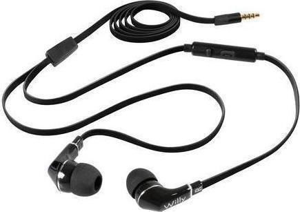 Lampa Willy In-ear Handsfree Headphones with Connector 3.5mm Black