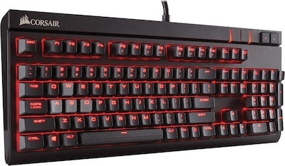Corsair Strafe Mechanical Cherry Mx Гейминг Клавиатура с Cherry MX Red суичове и Подсветени клавиши Черен
