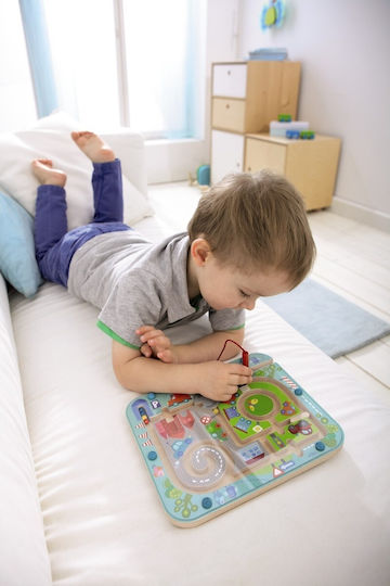 Λαβύρινθος Town Maze Magnetic Game από Ξύλο για 24+ Μηνών