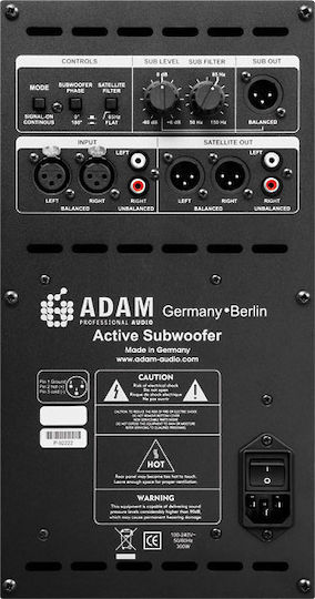 Adam Sub 2100 Autoîntăritor Subwoofer cu Difuzor 5" 1000W Negru