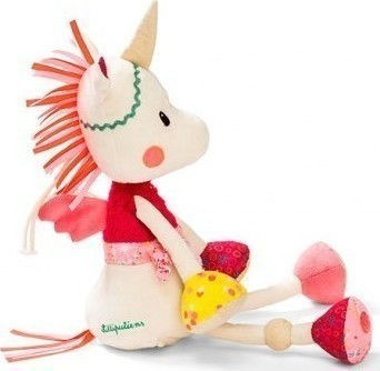 Lilliputiens Schlafspielzeug Unicorn Night-light aus Stoff mit Musik und Licht für 0++ Monate