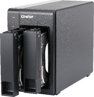 QNap TS-251+-8G NAS Turm mit 2 Steckplätzen für HDD/SSD und 2 Ethernet-Anschlüsse