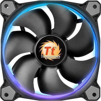 Thermaltake Riing 12 LED 120mm 4-Pin PWM RGB Lighting Case Fan 3-pack