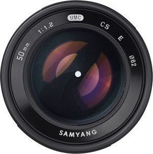 Samyang Crop Camera Lens 50mm f/1.2 AS UMC CS Telephoto / Standard for Sony E Mount Black