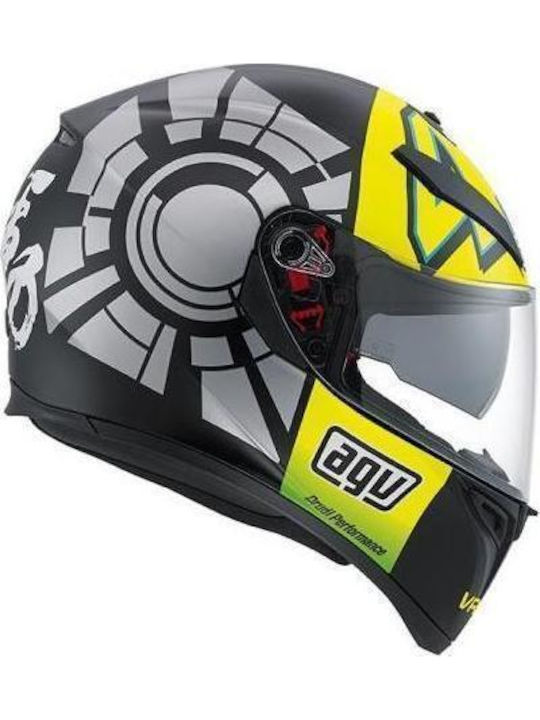 AGV K-3 SV Full Face Helmet with Sun Visor 1570gr Winter Test 2012 0301A0F0-007