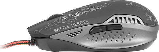 Tracer Battle Heroes Gunner RGB Gaming Gaming Maus Schwarz