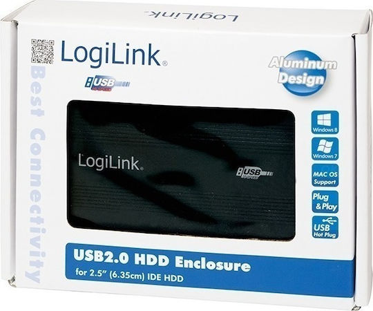LogiLink Θήκη για Σκληρό Δίσκο 2.5" IDE με σύνδεση USB2.0