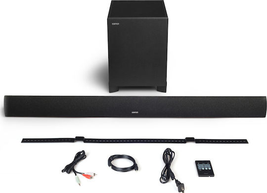 Edifier CineSound B7 Soundbar 2.1 Bluetooth 145W με Ασύρματο Subwoofer και Τηλεχειριστήριο Μαύρο