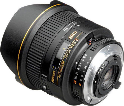 Nikon Full Frame Φωτογραφικός Φακός AF Nikkor 14mm f/2.8D ED Wide Angle για Nikon F Mount Μαύρος