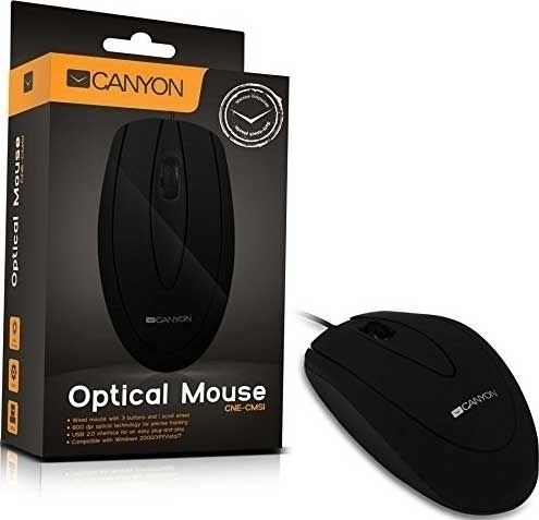 Canyon CNE-CMS1 Cu fir Mouse Negru