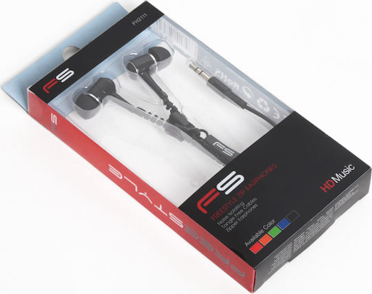 Omega Freestyle Zip In-ear Handsfree with 3.5mm Connector Black
