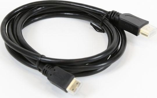 Omega HDMI 1.4 High Speed 1080p 120Hz Cable HDMI Male - Mini HDMI Male 3m Black