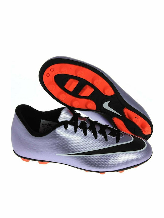 Nike Mercurial Vortex II Kids Molded Soccer Shoes Gray