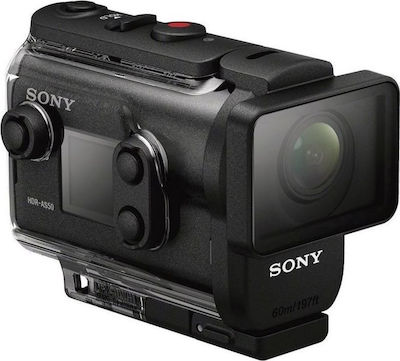 Sony HDR-AS50 Action Camera Full HD (1080p) με WiFi Μαύρη με Οθόνη