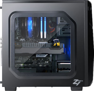 Zalman Z1 Neo Midi Tower Κουτί Υπολογιστή με Πλαϊνό Παράθυρο Μαύρο
