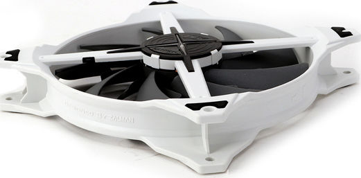 Zalman DF14BL Вентилатор За Кутия 140мм (1200 Оборота / 63 CFM) С Червен Светлинен Ефект И 3-Pin Свързване Бял