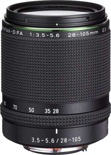 Pentax Full Frame Φωτογραφικός Φακός FA 28-105mm f/3.5-5.6 ED DC WR Standard Zoom / Tele Zoom για Pentax K Mount Μαύρος