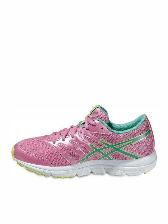 Gel-Zaraca 4 GS Kinder Sportschuhe Laufen mit Schnürsenkeln Rosa