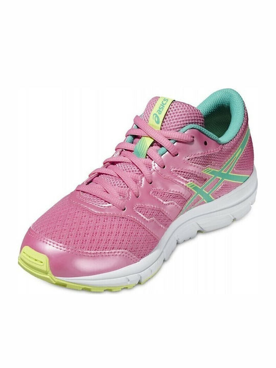 Gel-Zaraca 4 GS Kinder Sportschuhe Laufen mit Schnürsenkeln Rosa