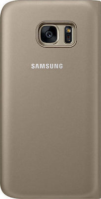 Samsung Buchen Sie Synthetisches Leder Gold (Galaxy S7) EF-CG930PFE EF-CG930PFEGWW