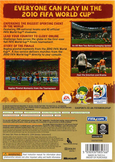 FIFA 2010 World Cup South Africa Xbox 360 Spiel